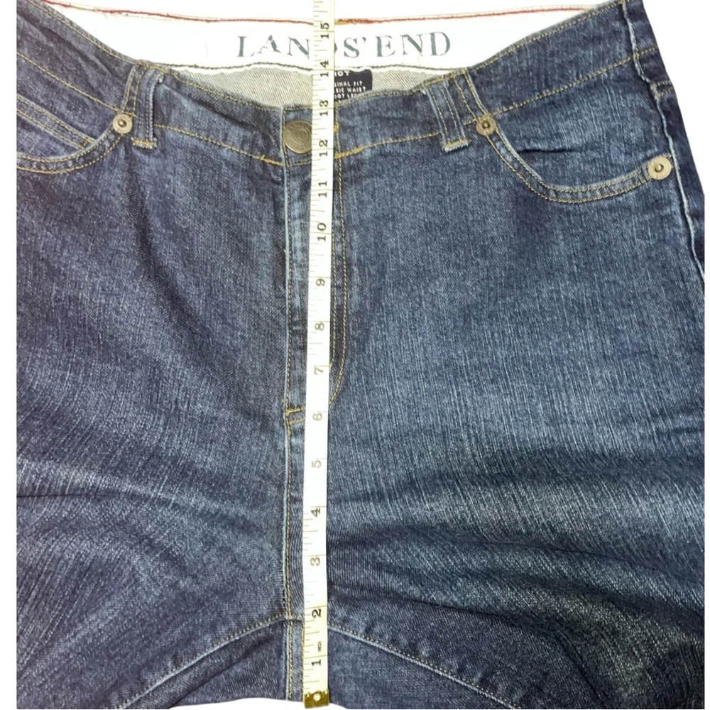 Lands’ End Original Fit Classic Waist Boot Cut Jeans - Picture 8 of 10